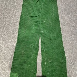 WeWoreWhat Green Knit Swim Coverup Pants